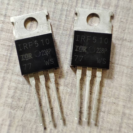 Транзистор IRF510 IR MOSFET N-Канал 100В 0,54 Ом 5.6 А TO-220-3, фото 1