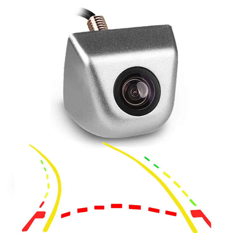 Камера заднього виду універсальна з поворотними лініями LUXUR Dynamic lines 728*512 - Кут 150 - Chrome