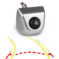 Камера заднього виду універсальна з поворотними лініями LUXUR Dynamic lines 728*512 - Кут 150 - Chrome