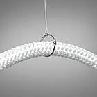 Сучасна світлодіодна люстра шланг 17 Вт колір каркасу чорний D-0721-1500BK, фото 4