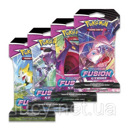 Pokémon TCG: Sword & Shield-Fusion Strike Sleeved Booster Pack (10 карток)