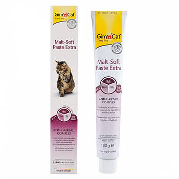 Паста для виведення шерсті зі шлунку у котів GimCat Every Day Malt-Soft Paste Extra 100 г