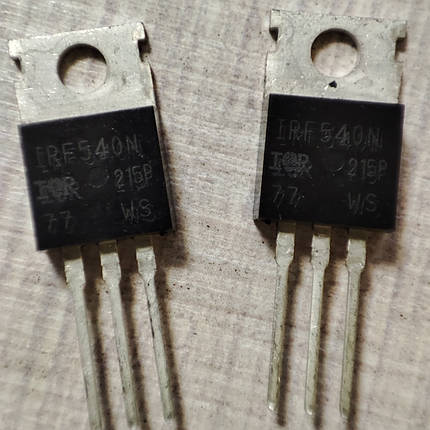 Транзистор IRF540 IR MOSFET N-Канал 100В 0,055 Ом 22А TO-220-3, фото 1