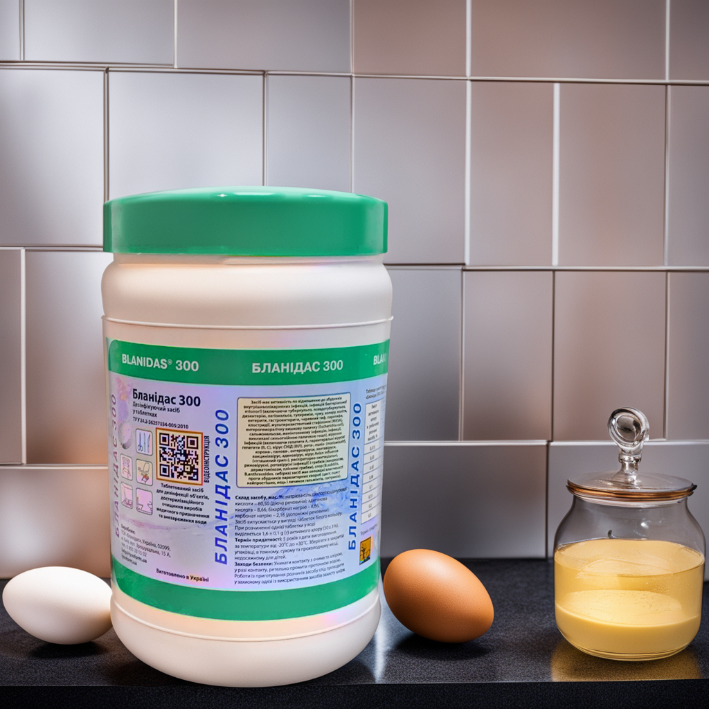 Засіб дезінфікуючий Бланідас 300 таблетки, 1 кг, фото 1