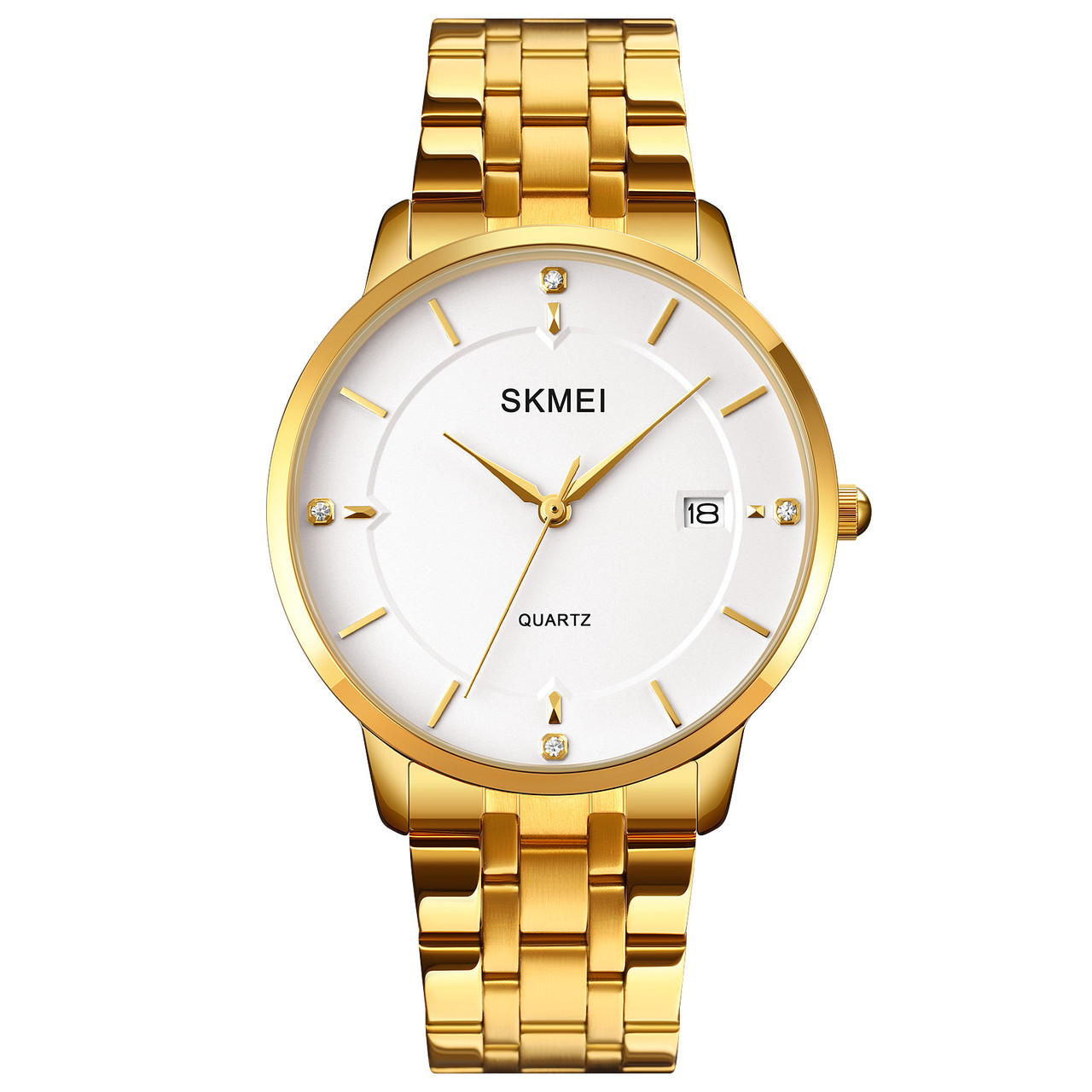 Skmei 1801S золоті чоловічі класичні годинники на браслеті
