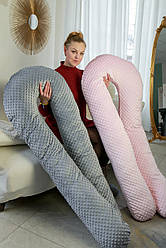 Подушка для вагітних "Рожевий плюш"