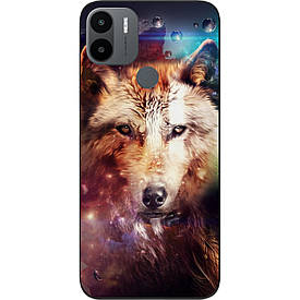 Чохол силіконовий Case для Xiaomi Redmi A2 Plus з картинкою Космічний вовк