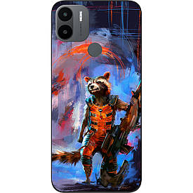 Силіконовий чохол Case для Xiaomi Redmi A2 Plus з картинкою Єнот Ракета