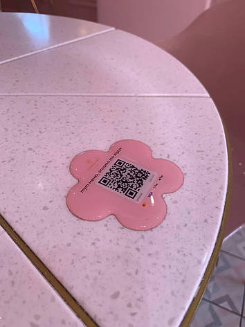 Об'ємна наліпка з QR-кодом 60х60 мм, Комплект із 10 шт. ACRY, фото 3