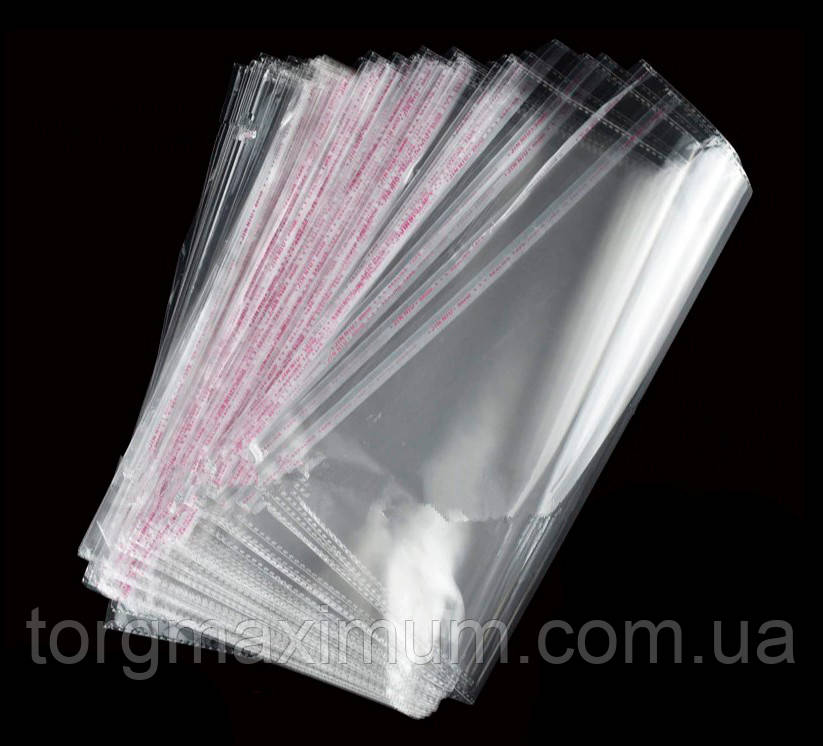 Пакети 20*30 (см) з липкою стрічкою (20мкрн) 250 шт, фото 1