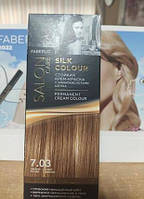 Стійка крем-фарба для волосся Salon care, тон 7.03 світло-русявий