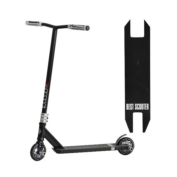 Самокат для трюків Best Scooter N-16180 HIC + Пегі 2 шт Чорний