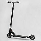 Самокат для трюків Best Scooter N-16180 HIC + Пегі 2 шт Чорний, фото 4