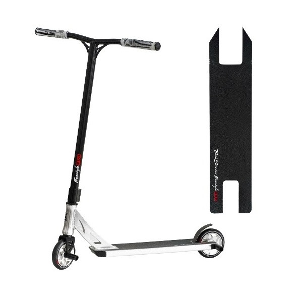 Спортивний трюковий самокат Best Scooter N-31020 HIC + Пегі 2 шт Срібний