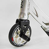 Спортивний трюковий самокат Best Scooter N-31020 HIC + Пегі 2 шт Срібний, фото 8