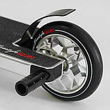 Спортивний трюковий самокат Best Scooter N-31020 HIC + Пегі 2 шт Срібний, фото 9