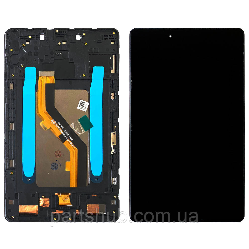 Дисплей Samsung Galaxy Tab A 8.0" 2019 T290 з тачскріном чорний з рамкою, фото 1