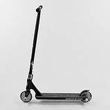 Самокат для трюків Best Scooter SIMBIOTE HIC + Пеги 2 шт Чорний, фото 5