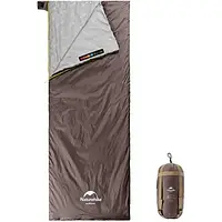 Спальний мішок Naturehike Summer LW180 NH21MSD09 Brown лівий