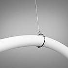 Сучасна світлодіодна люстра шланг Роуплайт 17 Вт колір каркасу чорний хром D-SY0721-1500BHR, фото 4