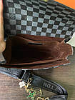 Жіноча сумка Louis Vuitton Metis сіра в клітинку шкіряна Луї Віттон метис, фото 6