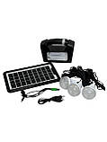 Потужна система автономного освітлення та зарядки GDPlus GD-9 4500 мА/год із сонячною панеллю/ліхтарем/лампою, фото 3