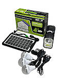 Потужна система автономного освітлення та зарядки GDPlus GD-9 4500 мА/год із сонячною панеллю/ліхтарем/лампою, фото 6