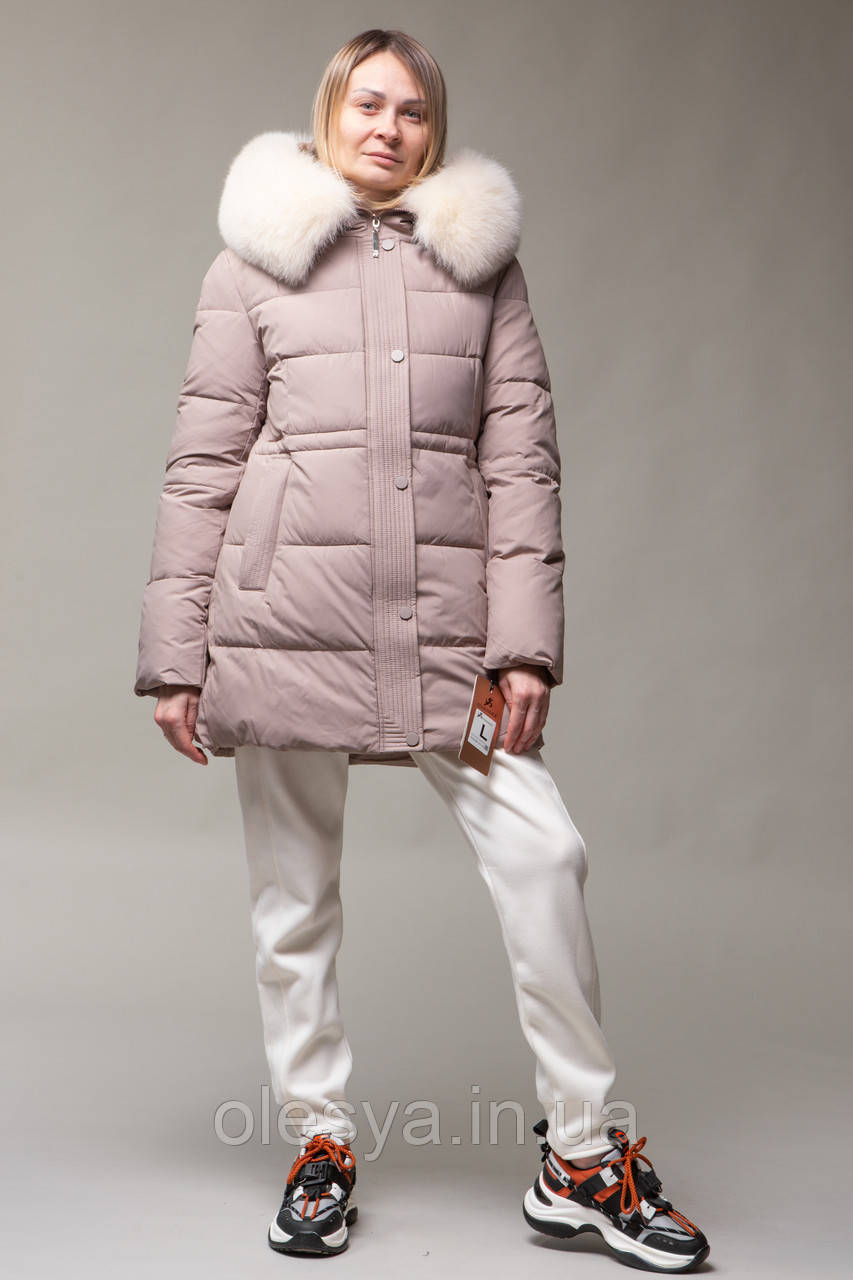 Пуховик SYMONDER з натуральним хутром песця, фото 1