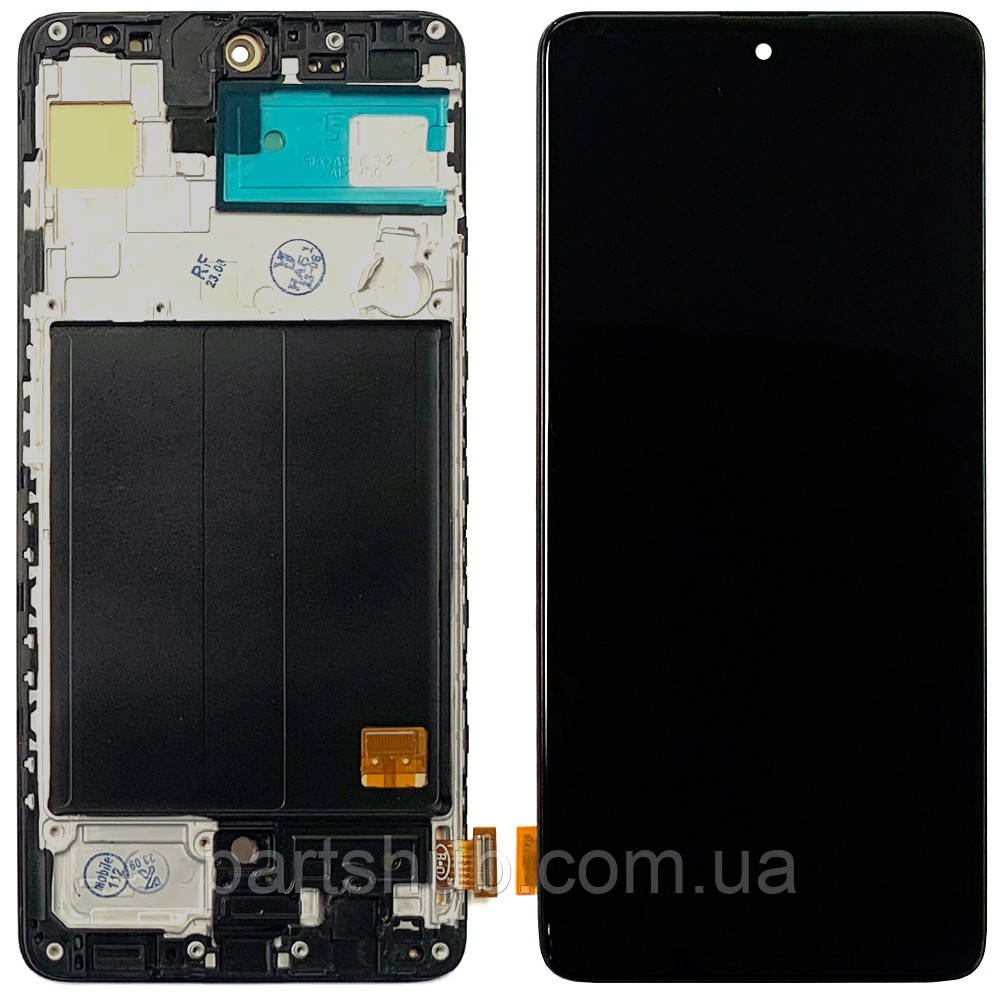 Дисплей (екран) Samsung Galaxy A51 2019 A515F з тачскріном та рамкою (OLED Big LCD), фото 1