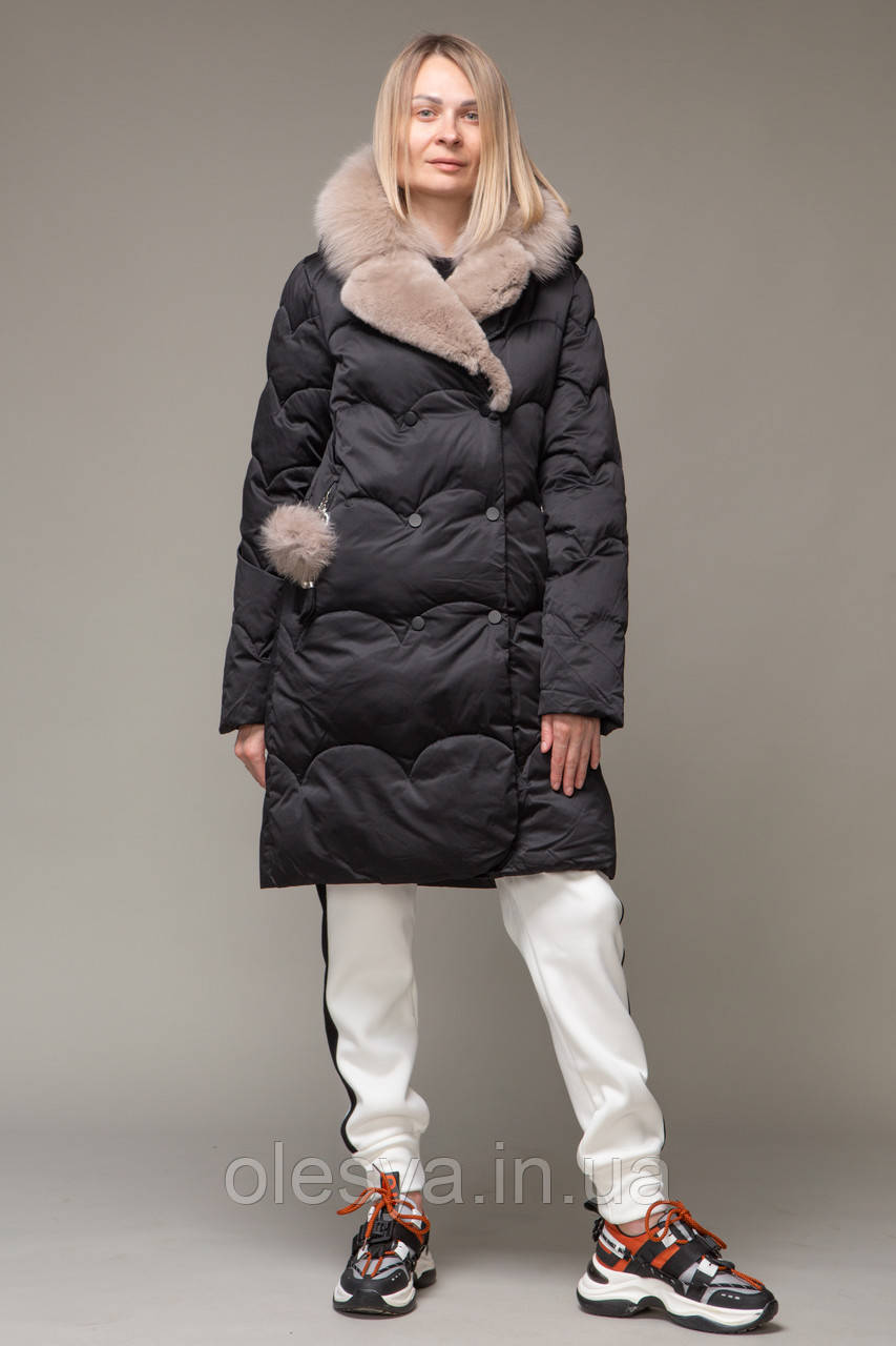 Жіночий пуховик ZLLY (Zilanliya) Чорний Розмір XL, фото 1