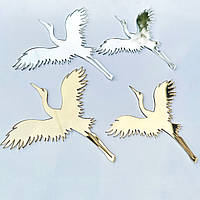 «Пара лелек», 2 шт., акрил дзеркальний, на вибір: золото/срібло: золото