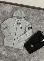 Серая Зипка Stone Island / Олимпийка Стон Айленд