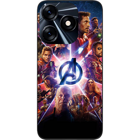 Силіконовий чохол Case для Tecno Spark 10 з картинкою Месники, фото 1