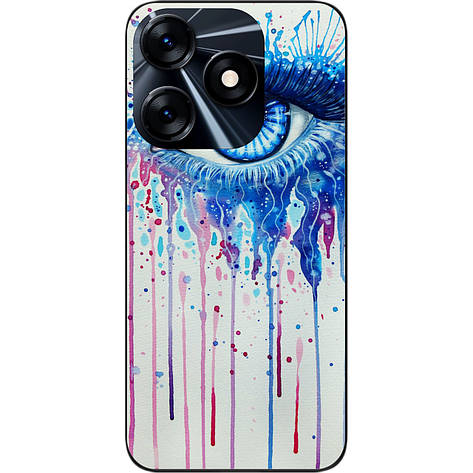 Силіконовий чохол Case для Tecno Spark 10 з картинкою очей, фото 1