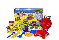 Игровой творческий набор пластилина Play doh Кухня 0652, 6 цветов, столовые приборы, мангал