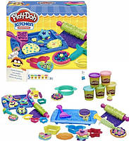 Игровой творческий набор для лепки Аналог Play-Doh Кремовые пирожные, 677-С506, микстер, 6 баночек