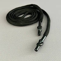 Шнурок для одежды 120 см длина, Ø 5 мм - черный
