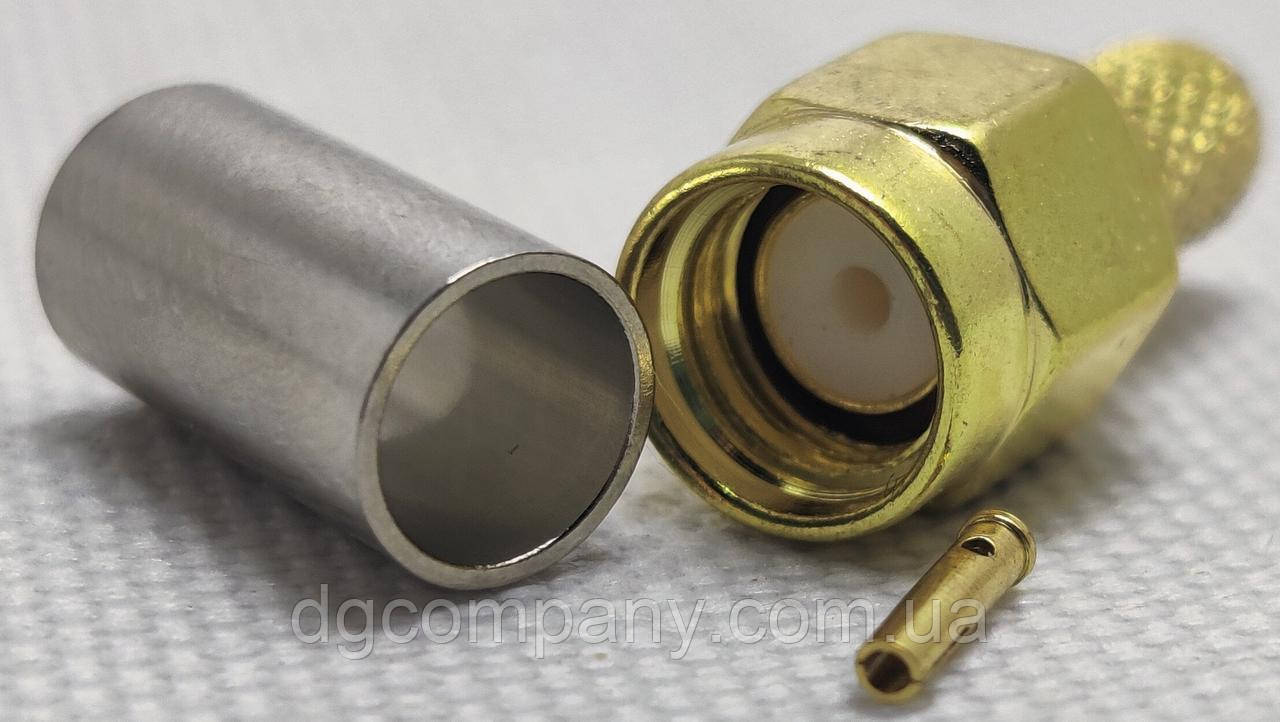 Гніздо RP-Sma male обтискне під кабель RG58