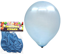 Воздушные шары  12 дюймов, 10 шт., голубой перламутр