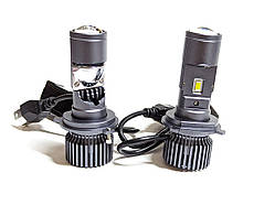 Лампа Bi-LED міні лінзи GT4 H4 D35 мм 9-32V 74W діод 3570 (50mk) Canbus 6000K
