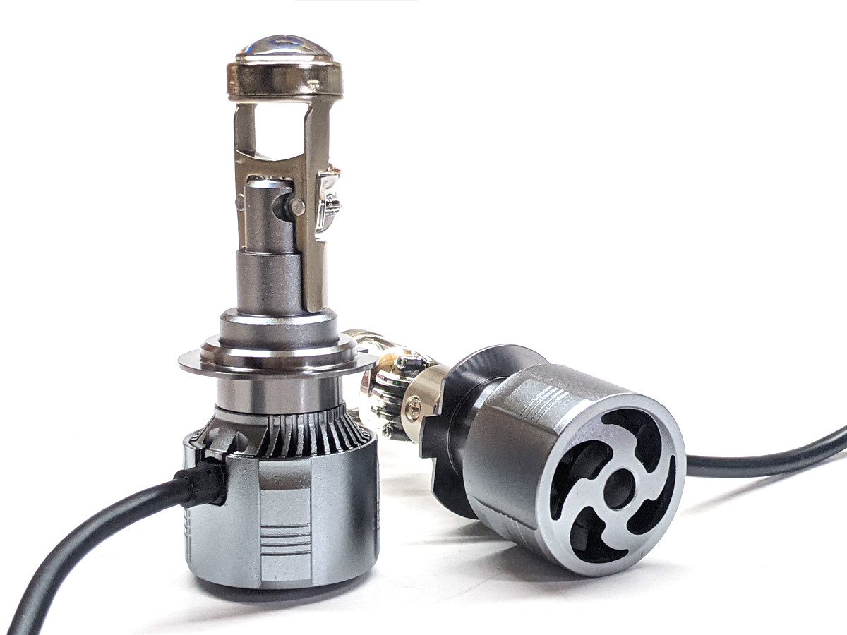 Лампи LED міні лінзи GT4 H7 D24mm 9-32V 84W діод 3570 (50mk) 6000K Canbus