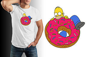 Мужская футболка летняя молодёжная с Гомером Чоловіча футболка літня молодіжна з Гомером