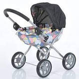 Коляска для ляльки Melogo 9325A, демісезонна, довжина 55 см, висота до ручки 55 см, фото 3