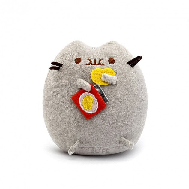 М'яка іграшка Pusheen Кіт з чіпсами у лапках