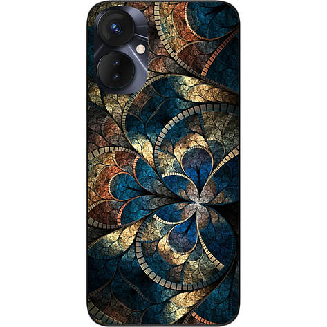 Оригінальний силіконовий чохол Case для Tecno Spark 9 Pro (KH7n) з картинкою Візерунок, фото 1
