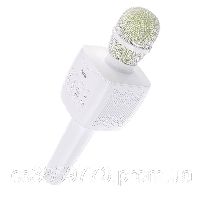 Беспроводной караоке микрофон HOCO Cantando karaoke microphone BK5 BT5.0 White GCC - фото 2 - id-p1988536862