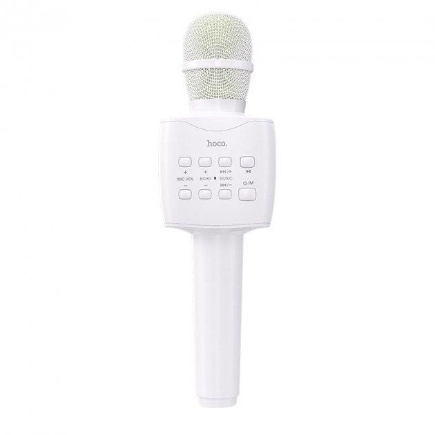 Беспроводной караоке микрофон HOCO Cantando karaoke microphone BK5 BT5.0 White GCC - фото 3 - id-p1988536862