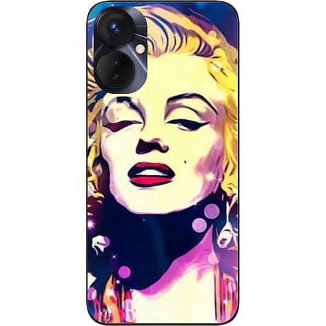 Силіконовий чохол Case для Tecno Spark 9 Pro (KH7n) з картинкою Монро, фото 1