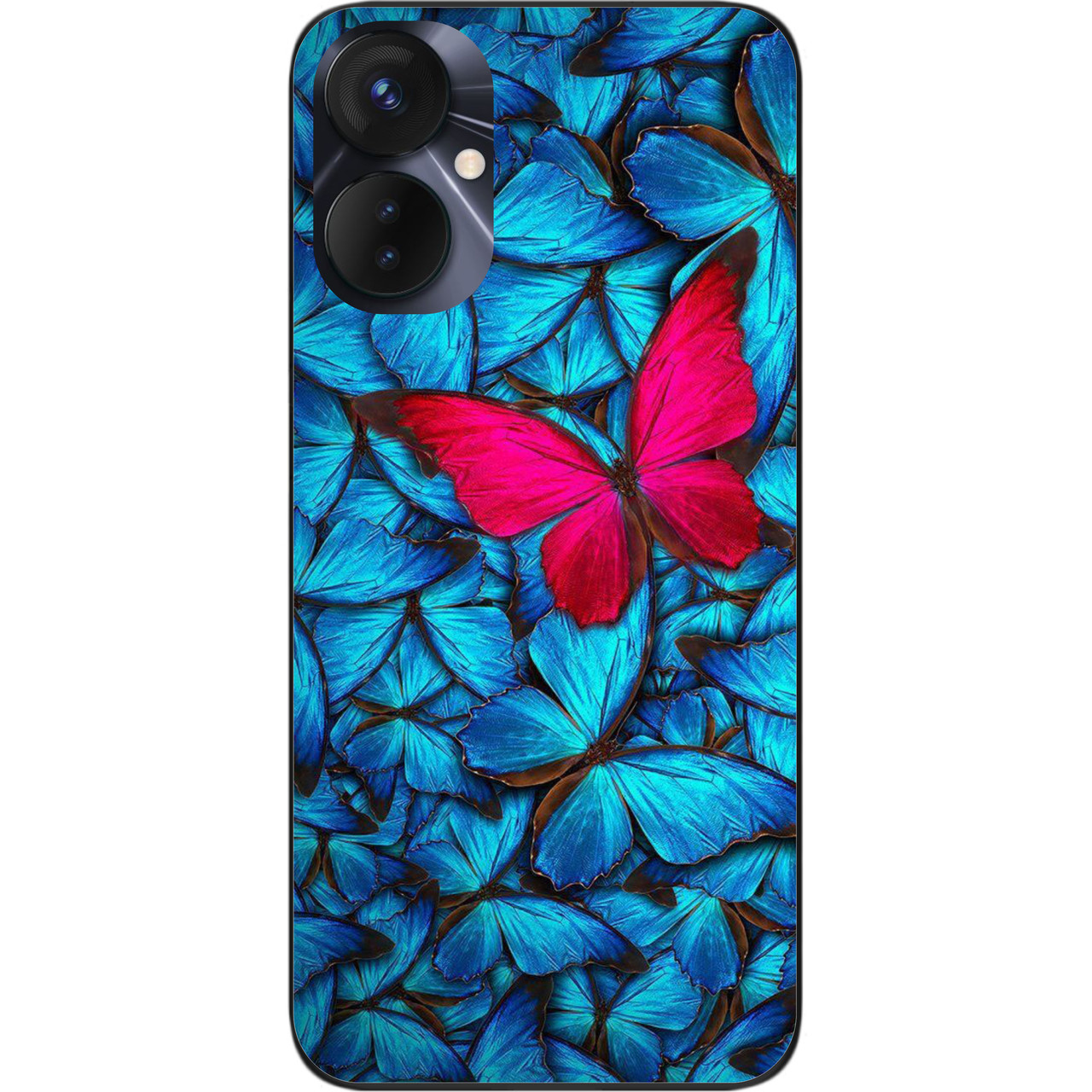 Силіконовий чохол Case для Tecno Spark 9 Pro (KH7n) з картинкою Метелики