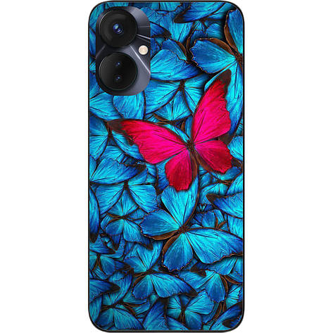 Силіконовий чохол Case для Tecno Spark 9 Pro (KH7n) з картинкою Метелики, фото 1